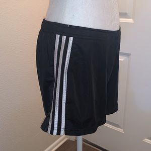 Adidas shorts. Black/white. Size Large.